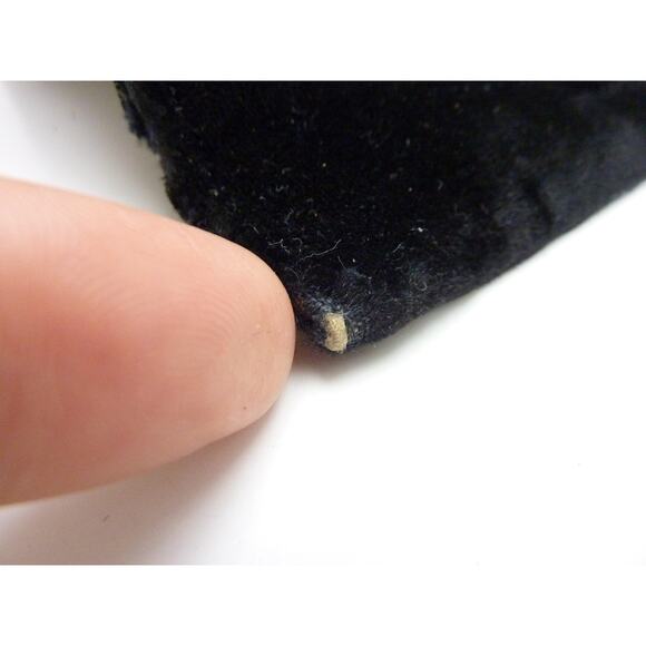 Vintage Black Velour Lucky Horseshoe Clutch Evening Pag Purse - Picture 9 of 9